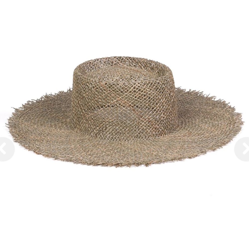 NWT Lack of Color Sunnydip Fray Boater Hat